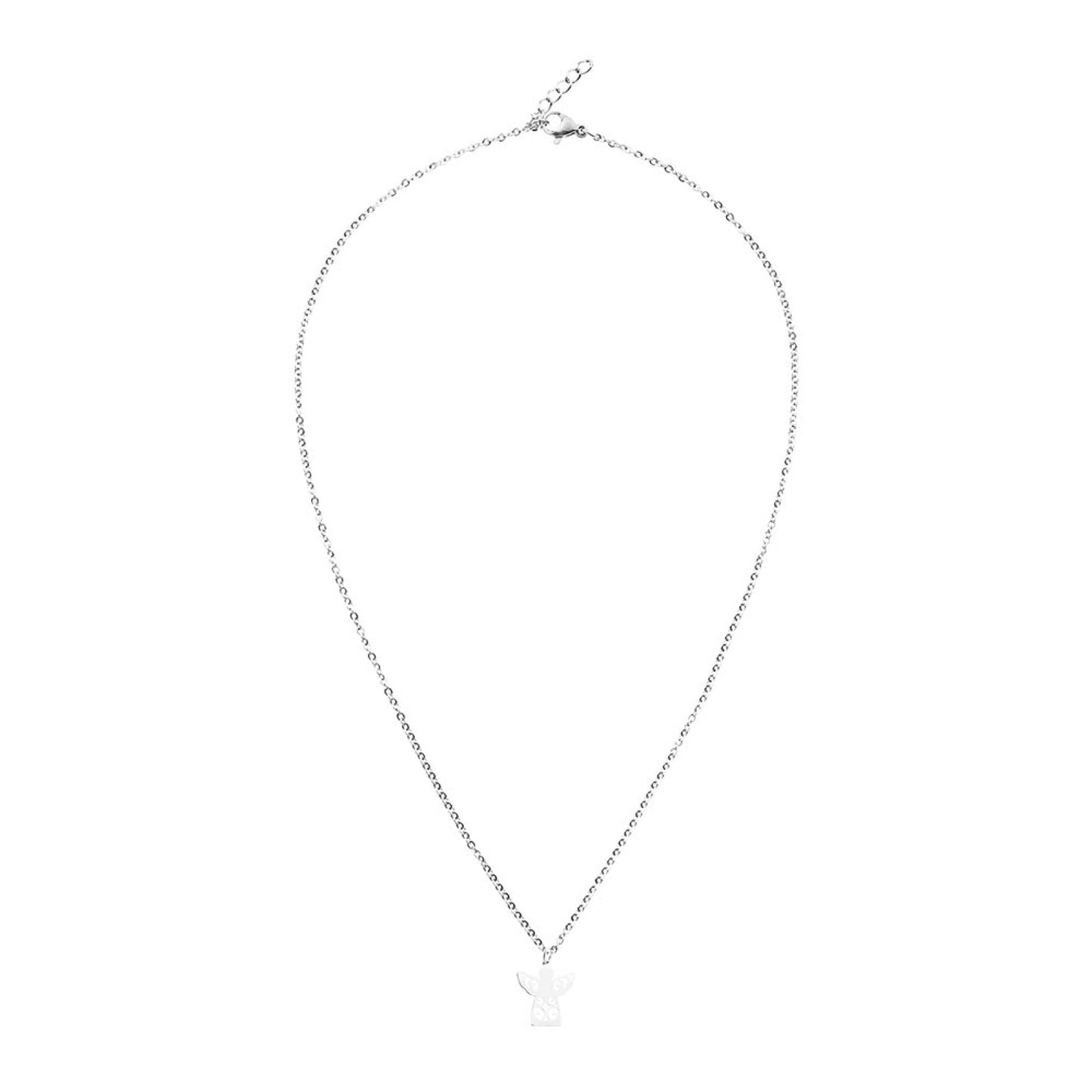 Naszyjnik Crystals by HCA Classics z posrebrzanym aniołem