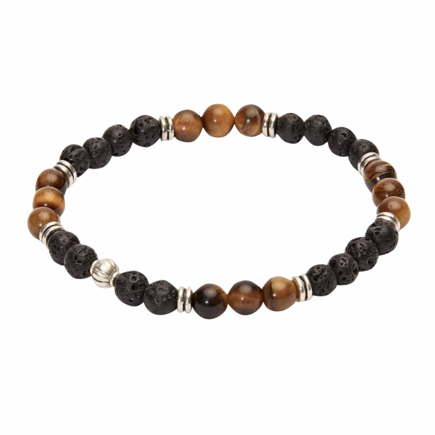 Crystals by HCA Bracelet VIRO Tiger Eye Lava Stone Element
