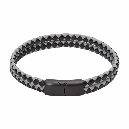 Crystals by HCA Bracelet VIRO double leather black