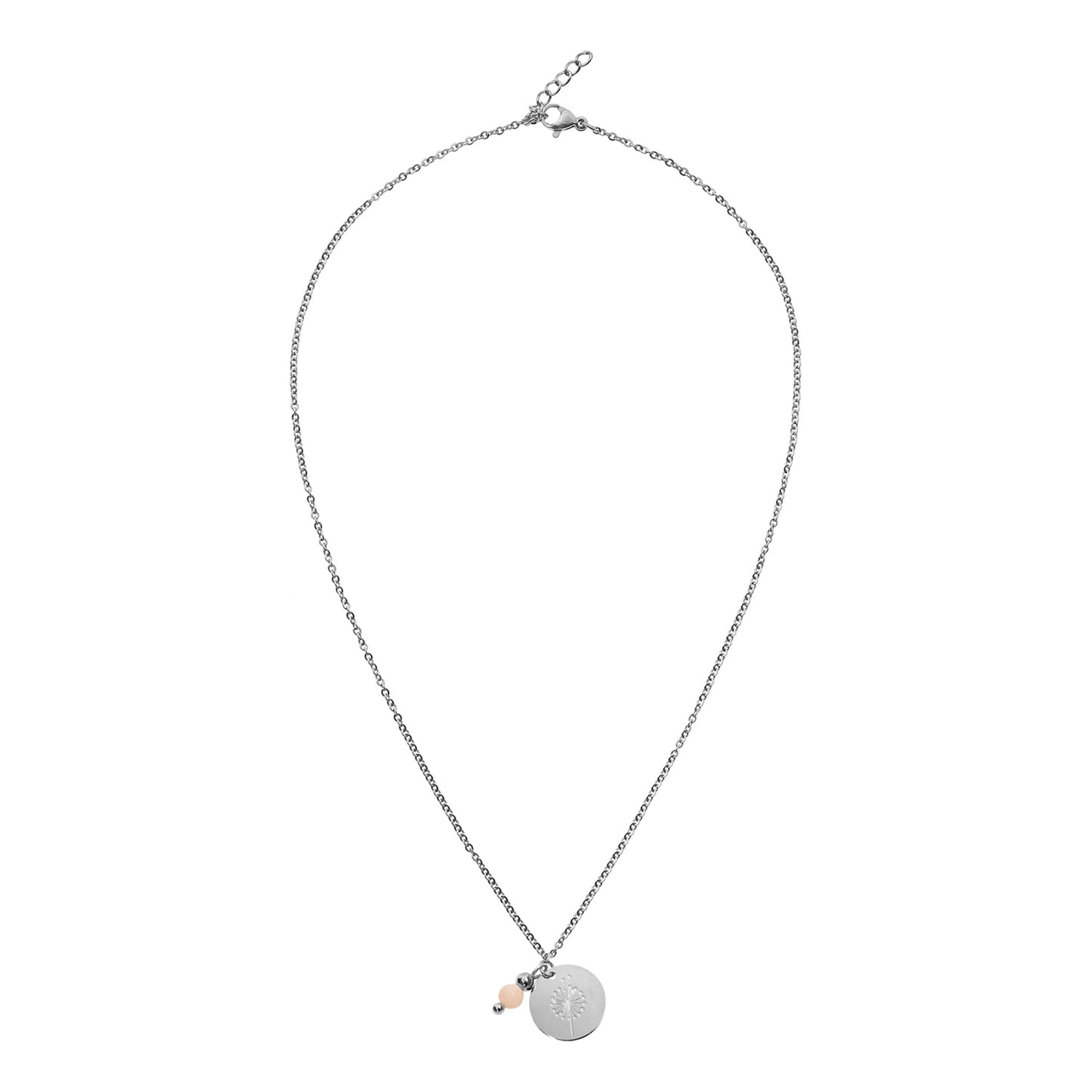 Crystals by HCA-Necklace-Make a wish-Silver-Plated-Sunstone