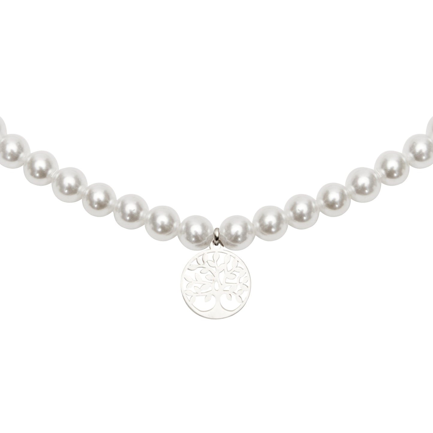 Crystals by HCA Bracelet Stainless Steel Pearl Tree of Life