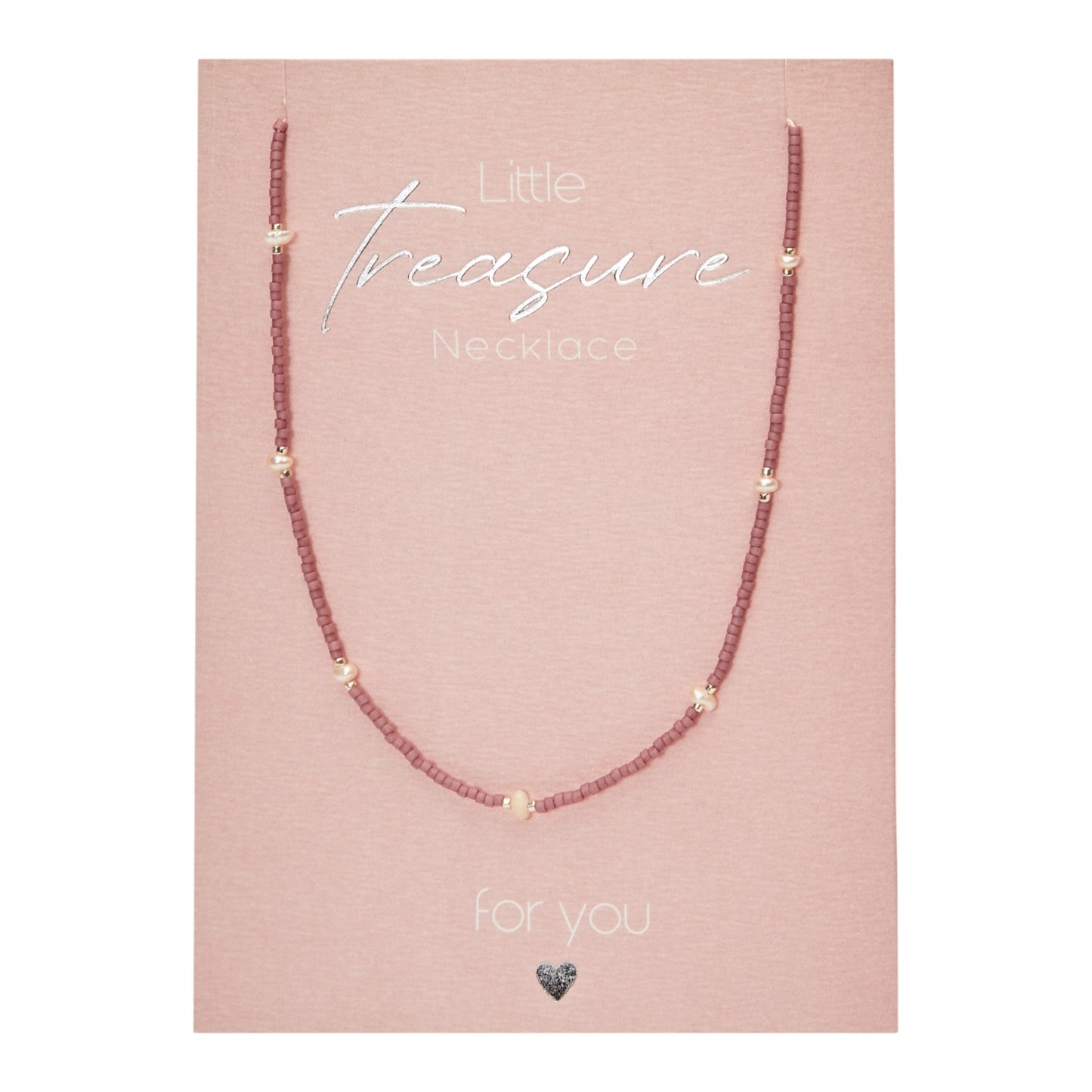 Crystals by HCA-Necklace-Little Treasure-Pink