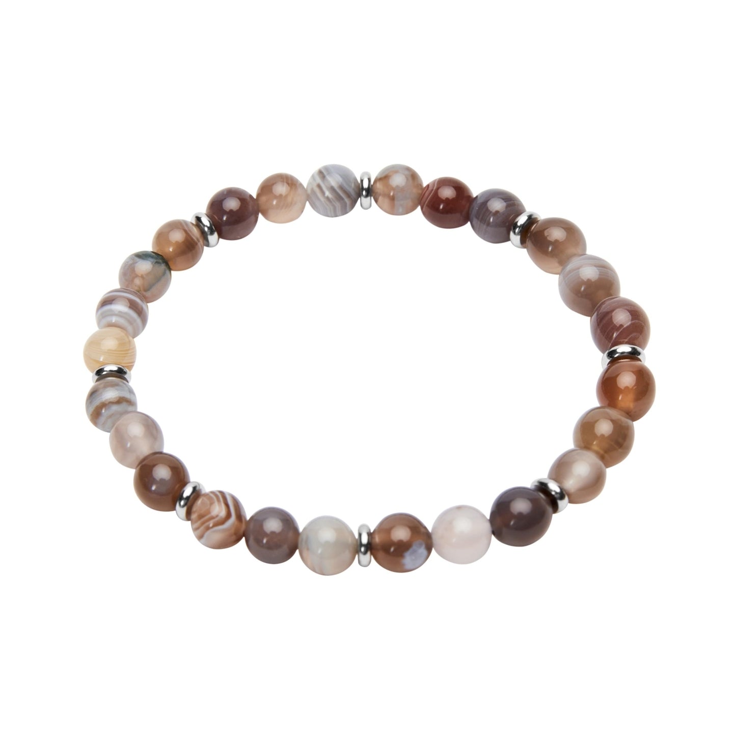 Crystals by HCA-Bracelet-Joyful Spirit-Botswana agate