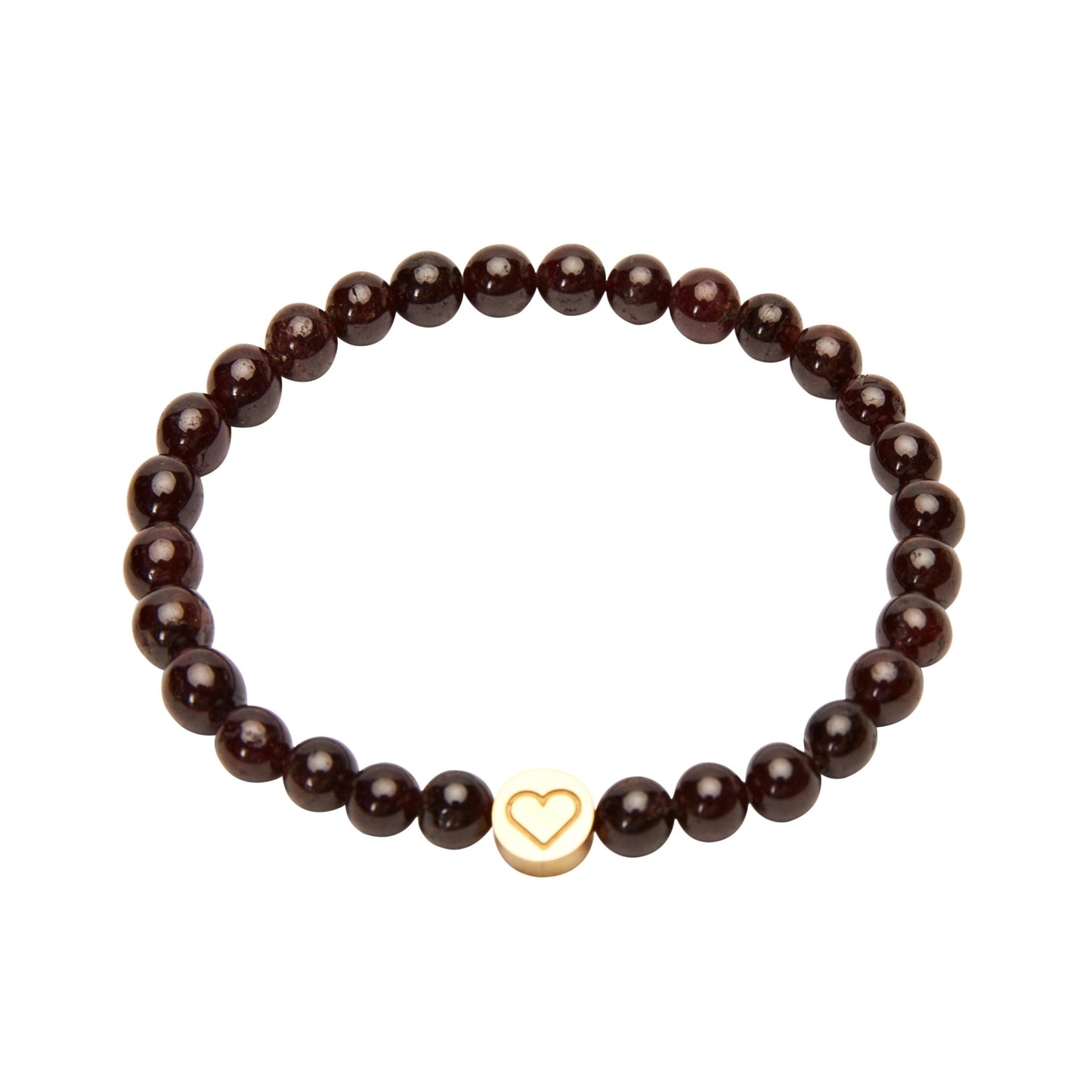 Crystals by HCA Bracelet Joyful Spirit Garnet Gold Plated