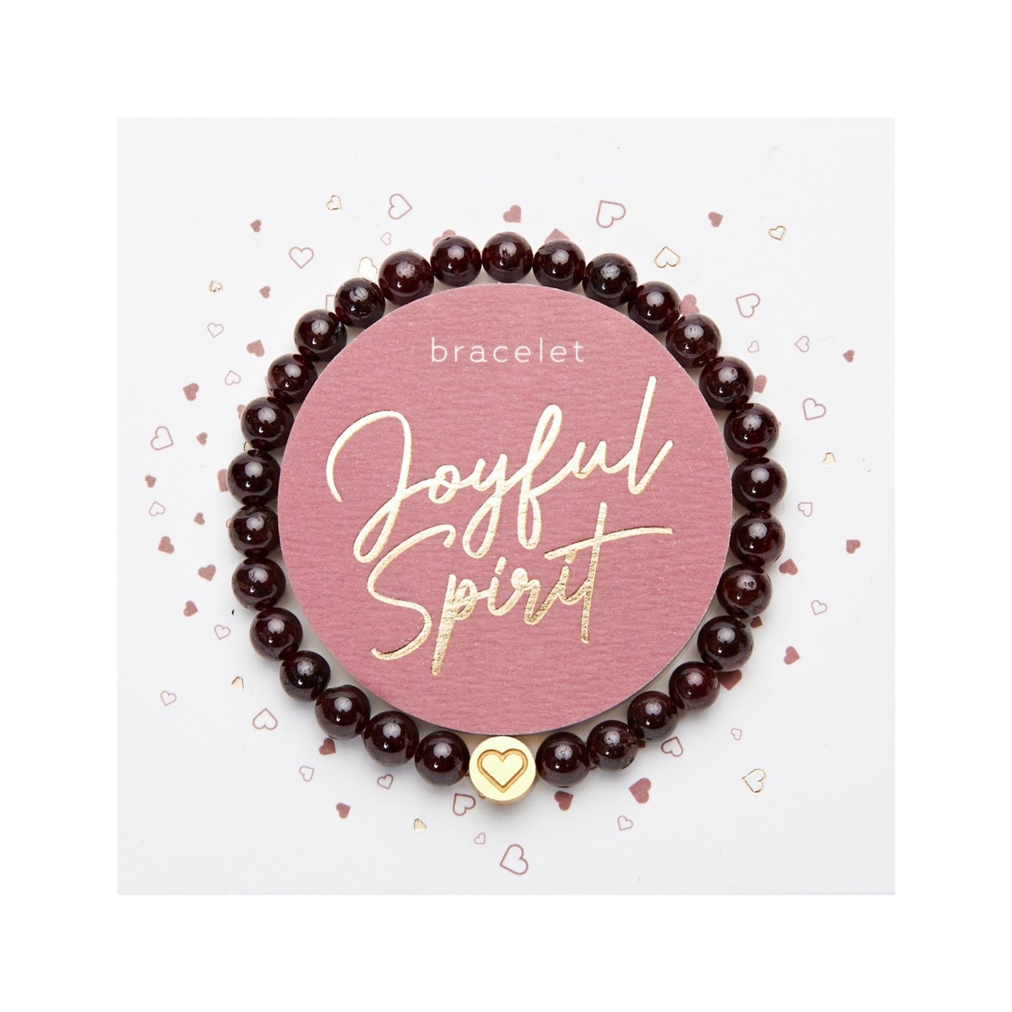 Crystals by HCA Bracelet Joyful Spirit Garnet Gold Plated