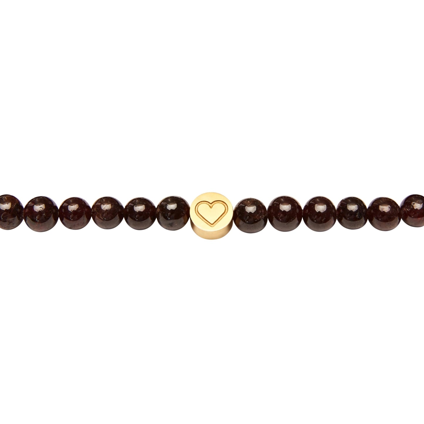 Crystals by HCA Bracelet Joyful Spirit Garnet Gold Plated