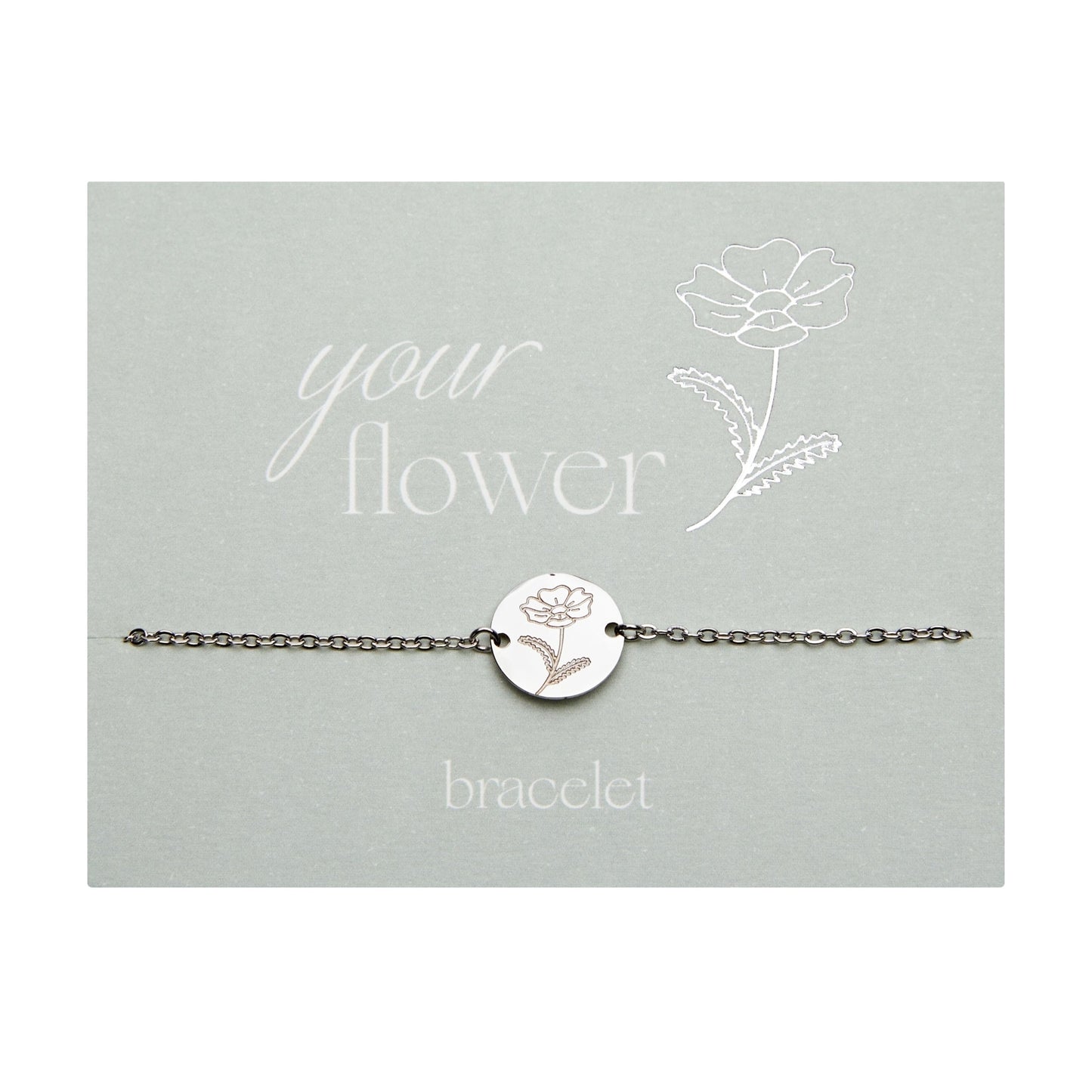 Crystals by HCA-Bracelet-Your flower-Chrysanthemum-November