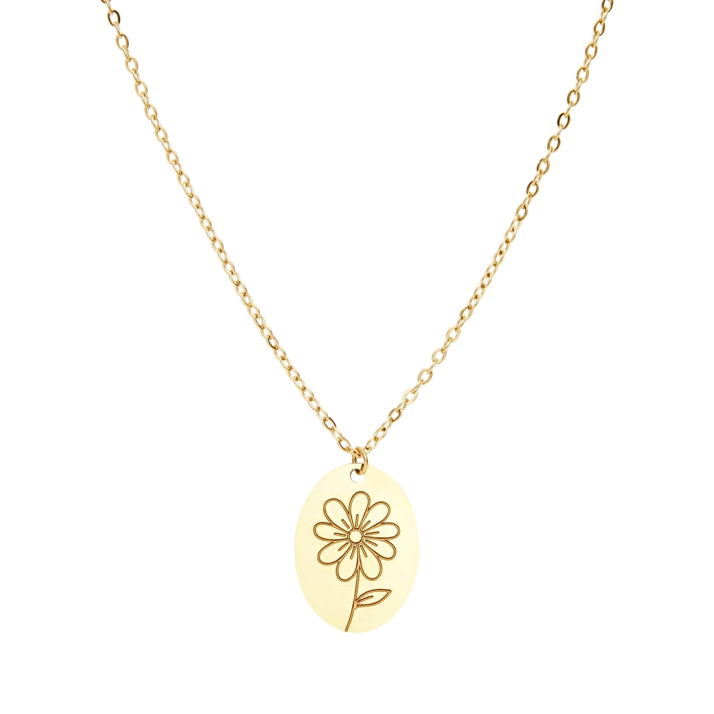 Crystals by HCA-Necklace-Your flower-Margriet-April