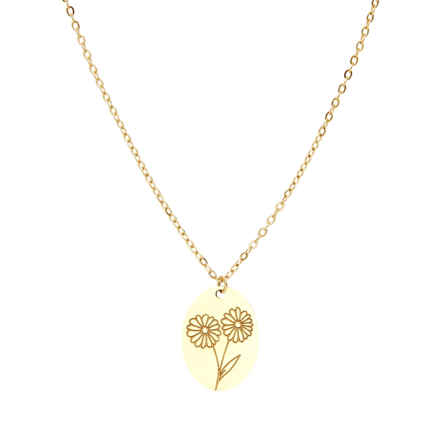 Crystals by HCA-Necklace-Your flower-Aster-September