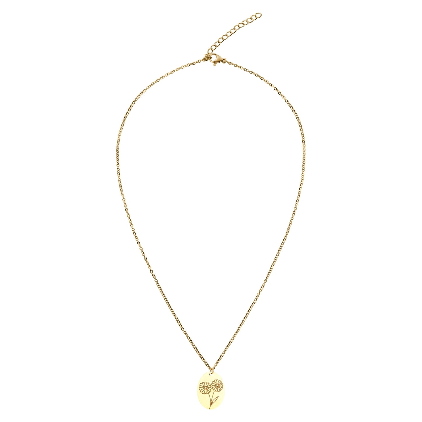 Crystals by HCA-Necklace-Your flower-Aster-September