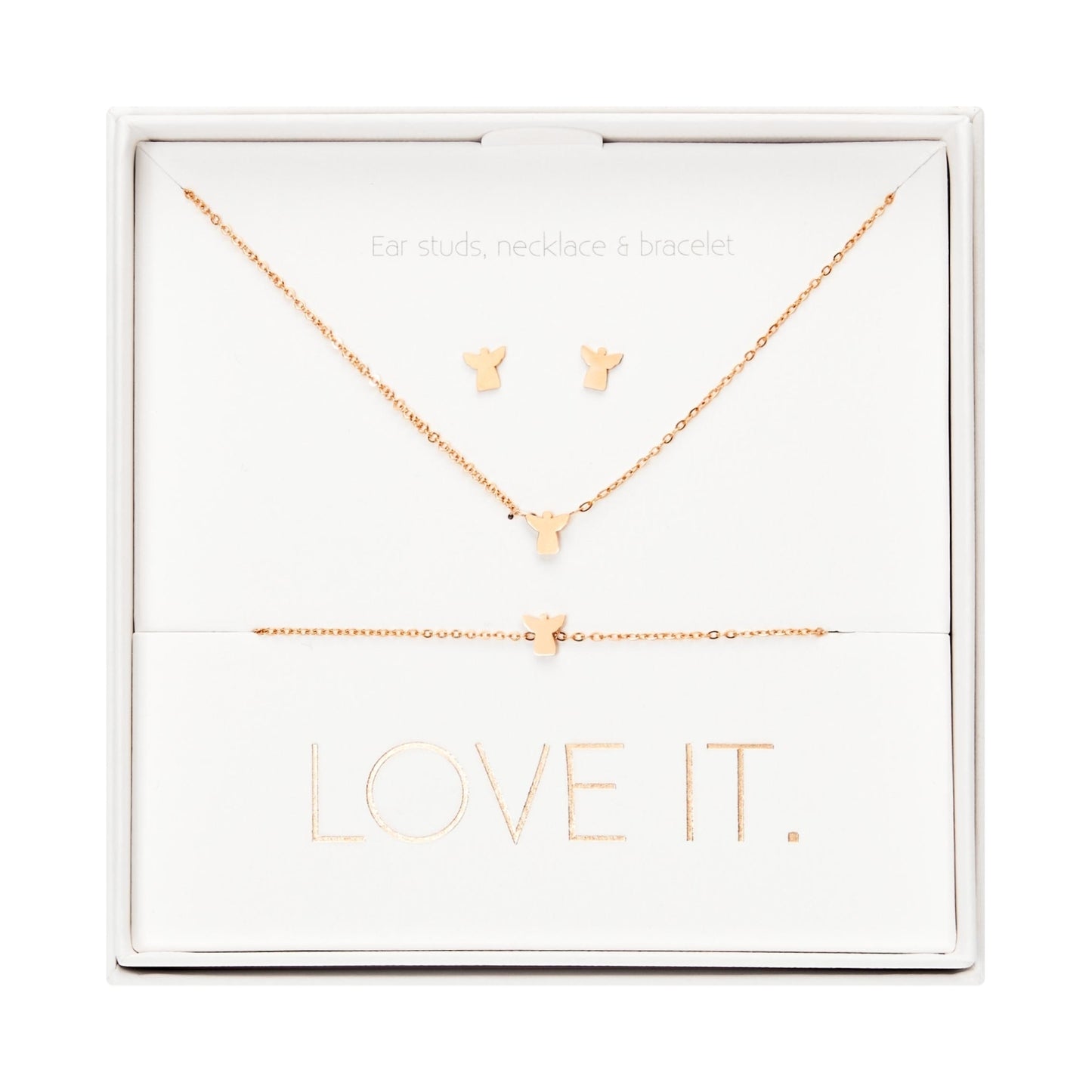 Crystals by HCA Gift Set - Love it. Rose Gold Angel