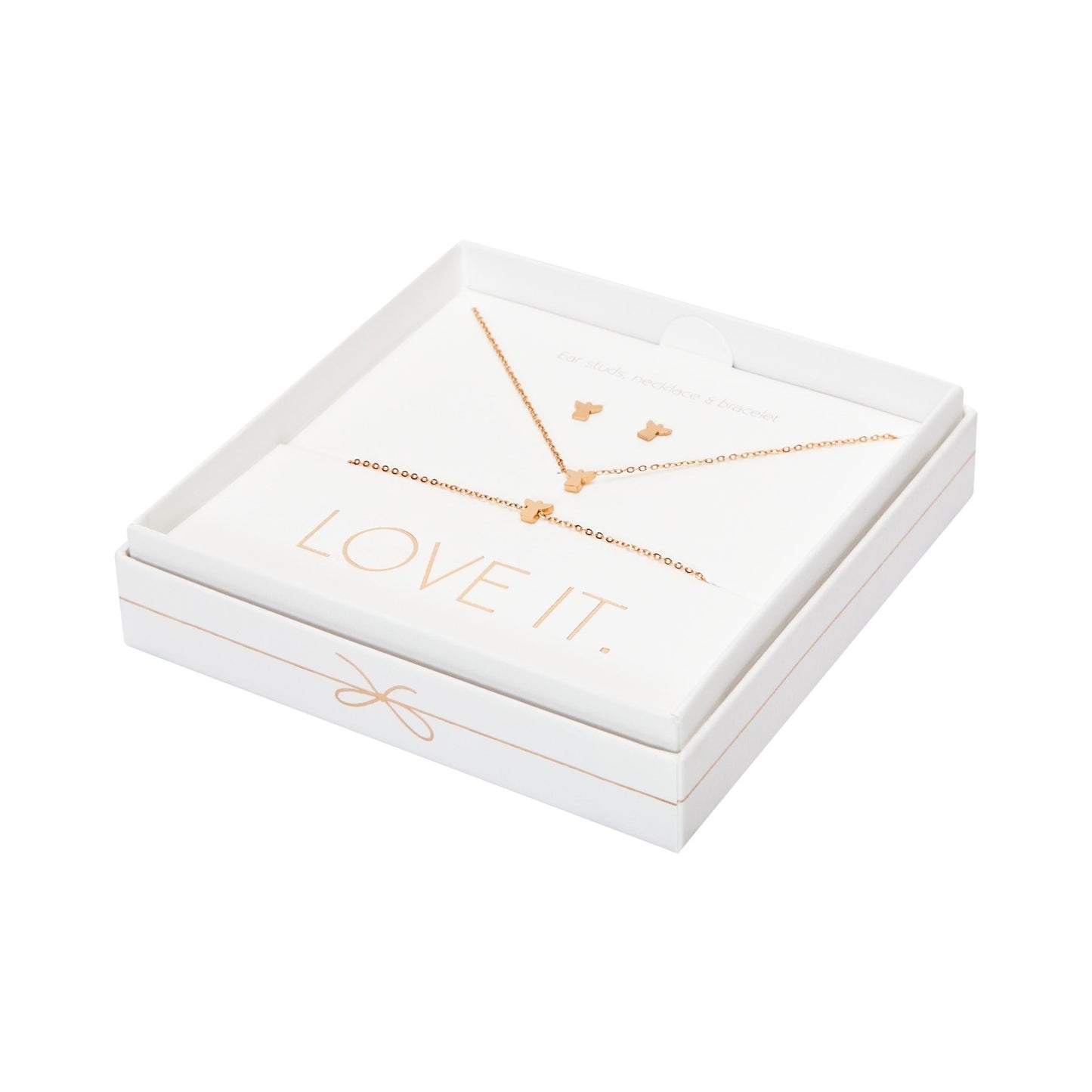 Crystals by HCA Gift Set - Love it. Rose Gold Angel