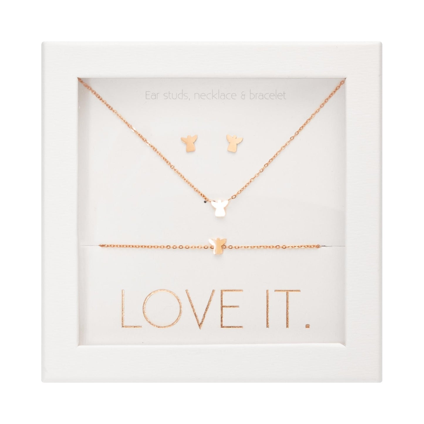 Crystals by HCA Gift Set - Love it. Rose Gold Angel