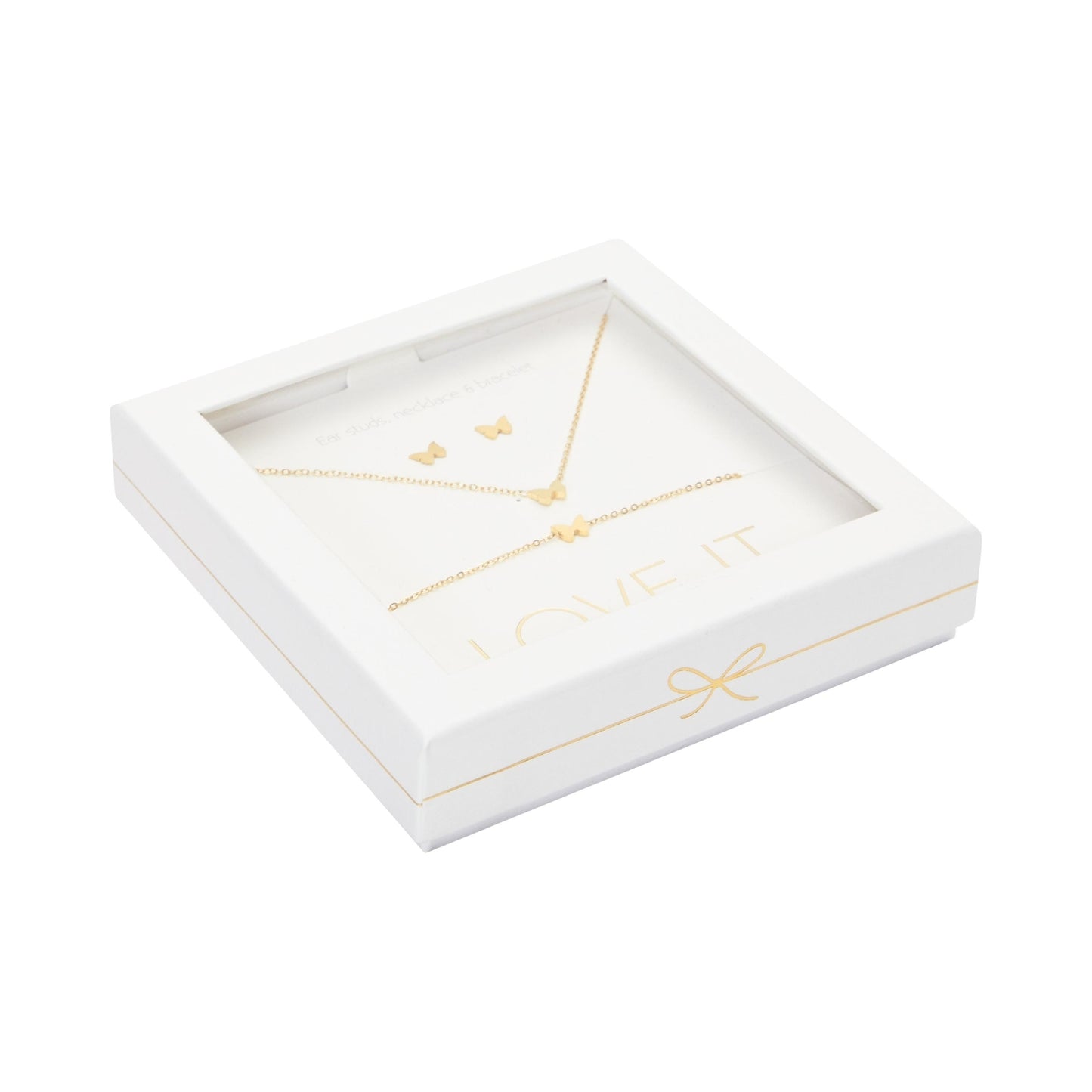 Crystals by HCA Gift Set - Love it. - Gold-plated - Butterfly