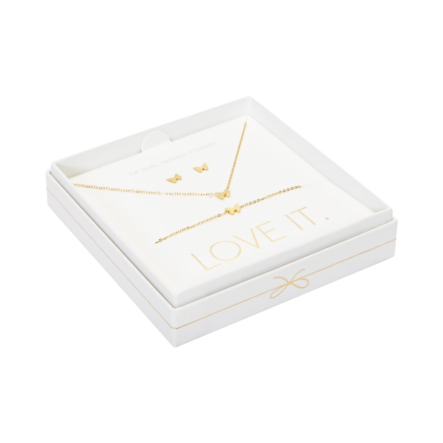 Crystals by HCA Gift Set - Love it. - Gold-plated - Butterfly