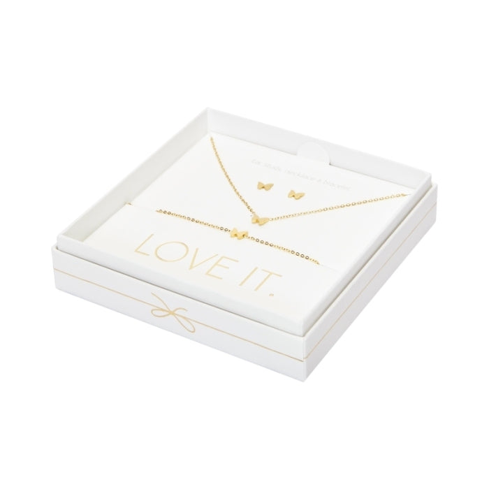 Crystals by HCA Gift Set - Love it. - Gold-plated - Butterfly