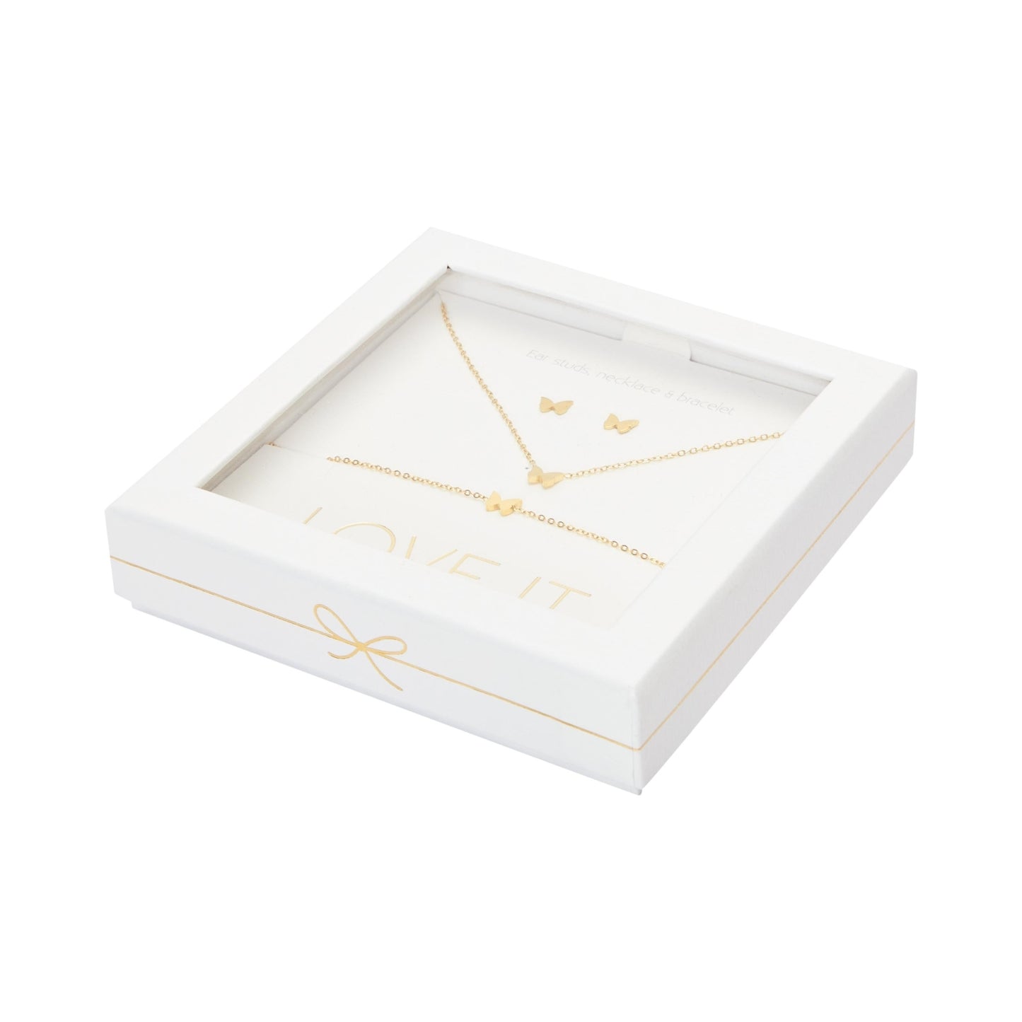 Crystals by HCA Gift Set - Love it. - Gold-plated - Butterfly