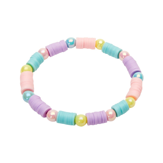 Bransoletka Crystals by HCA – koraliki płaskie i okrągłe – Happy Kids – tęcza
