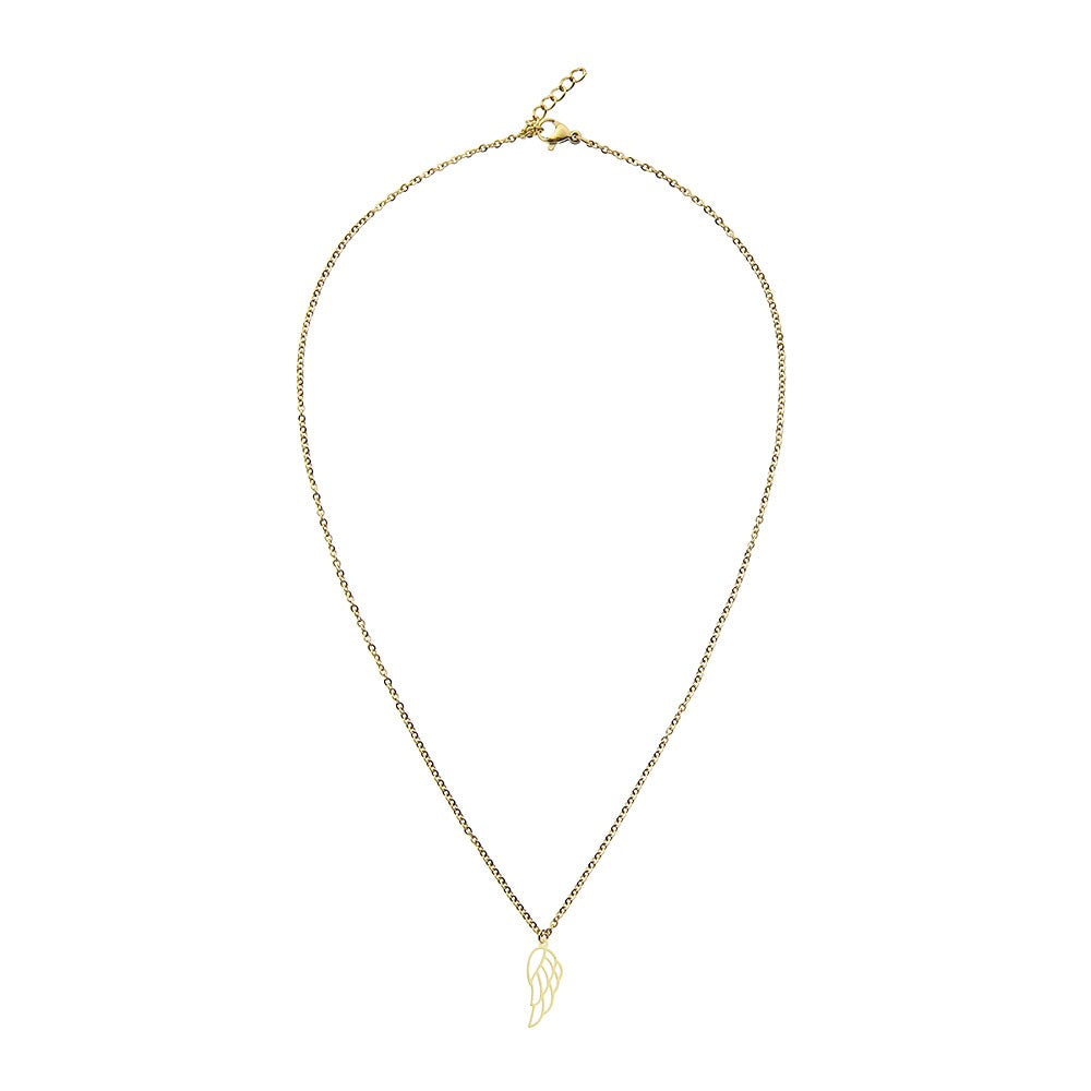 Naszyjnik Crystals by HCA Classics ze złotym skrzydłem anioła