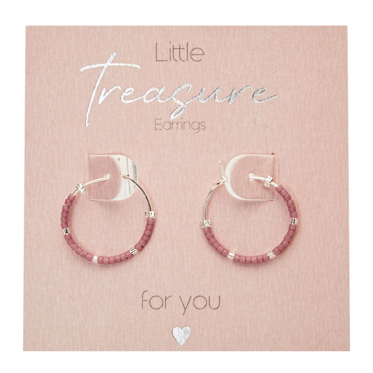 Kolczyki Crystals by HCA Little Treasure Pink