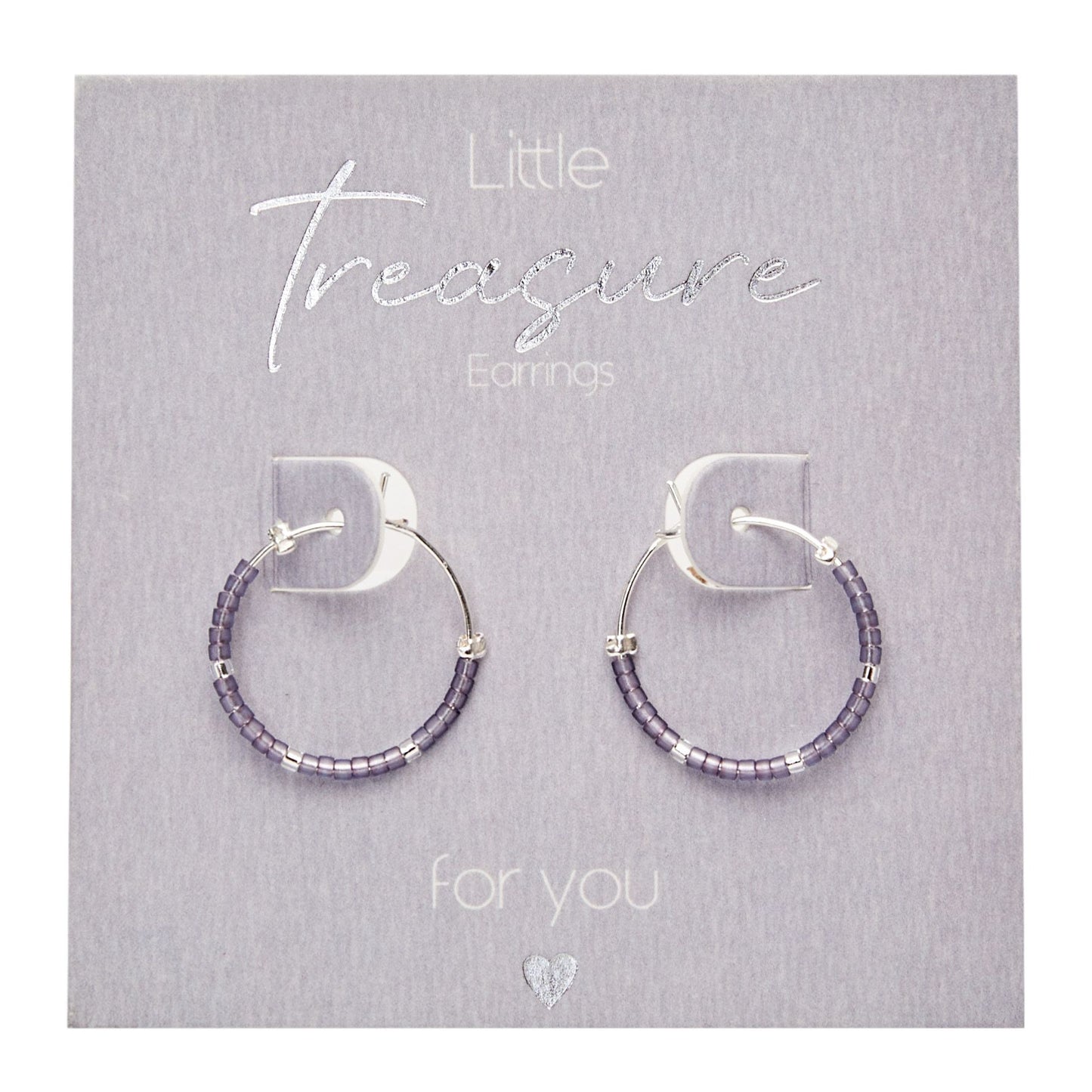 Crystals by HCA Earrings - Little Treasure - Purple