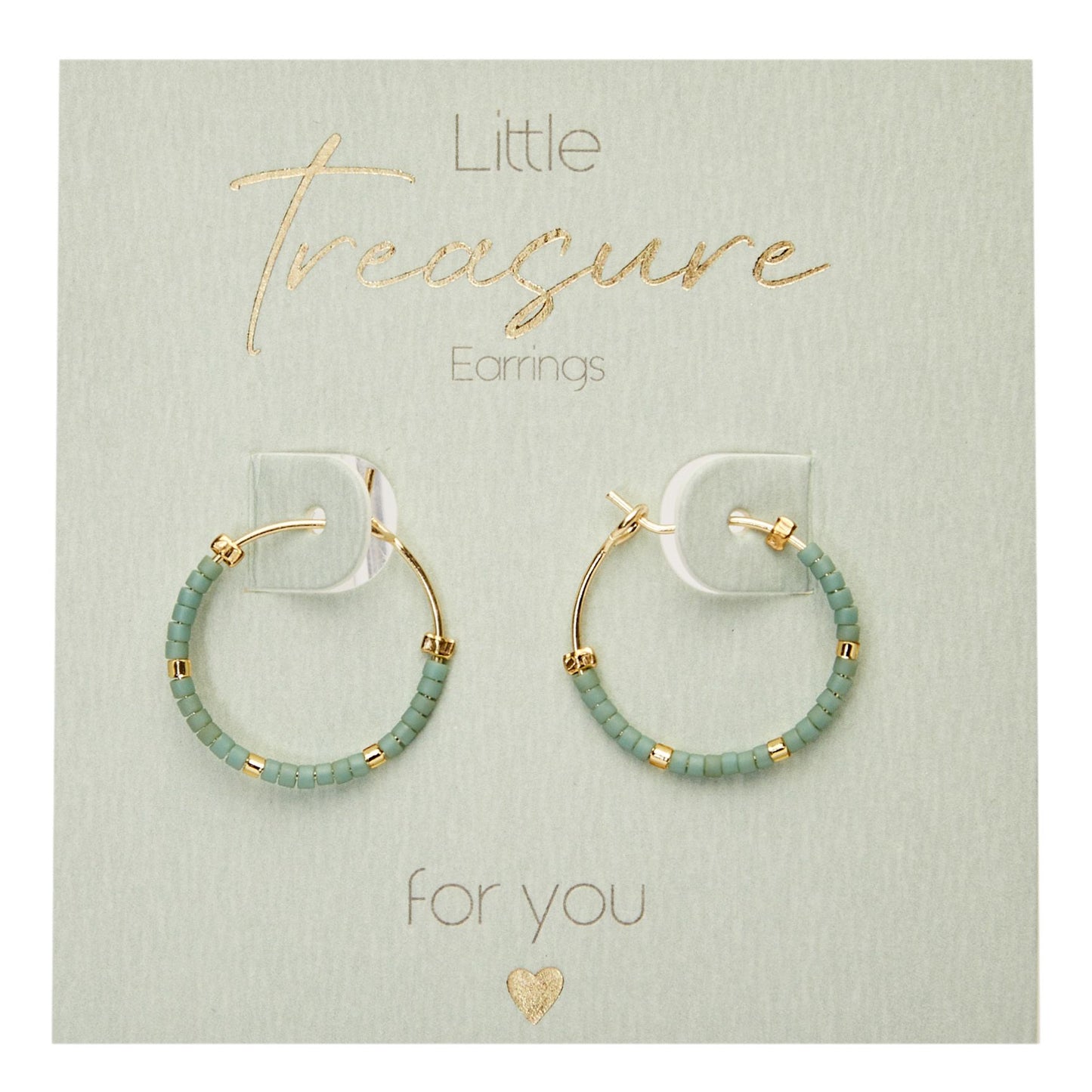 Crystals by HCA Earrings Little Treasure Mint