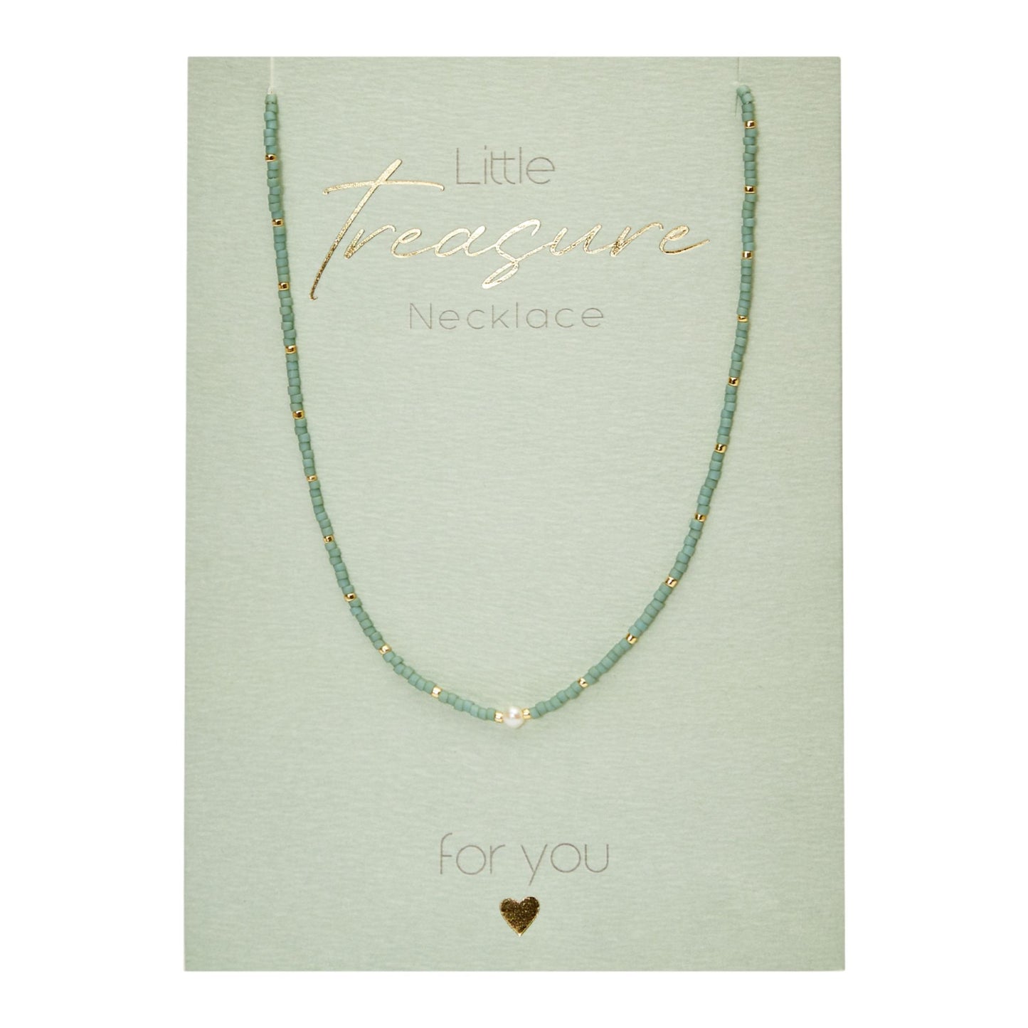 Crystals by HCA-Necklace-Little Treasure-Mint