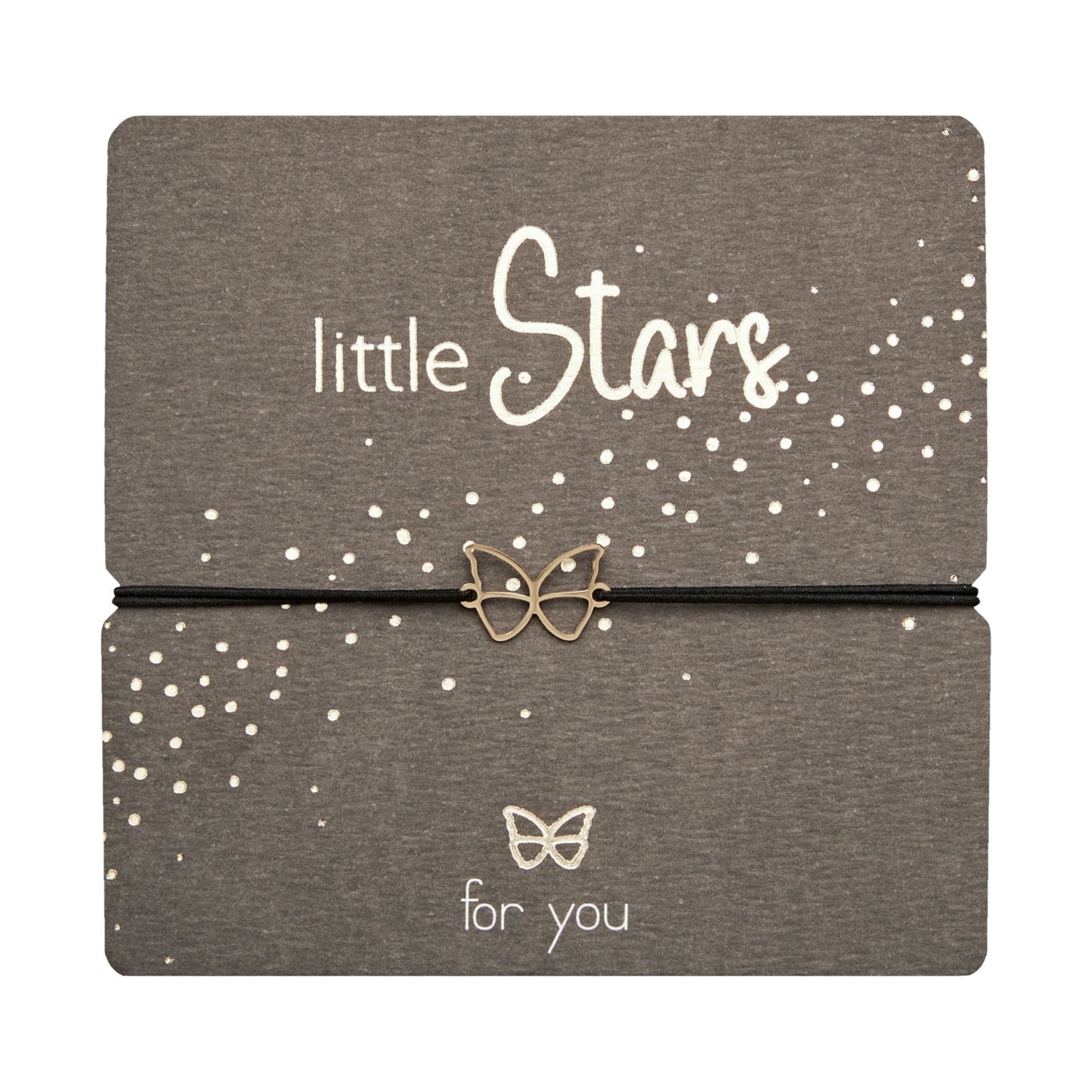 Bransoletka HCA Crystals by HCA Little Stars Pozłacany Motyl