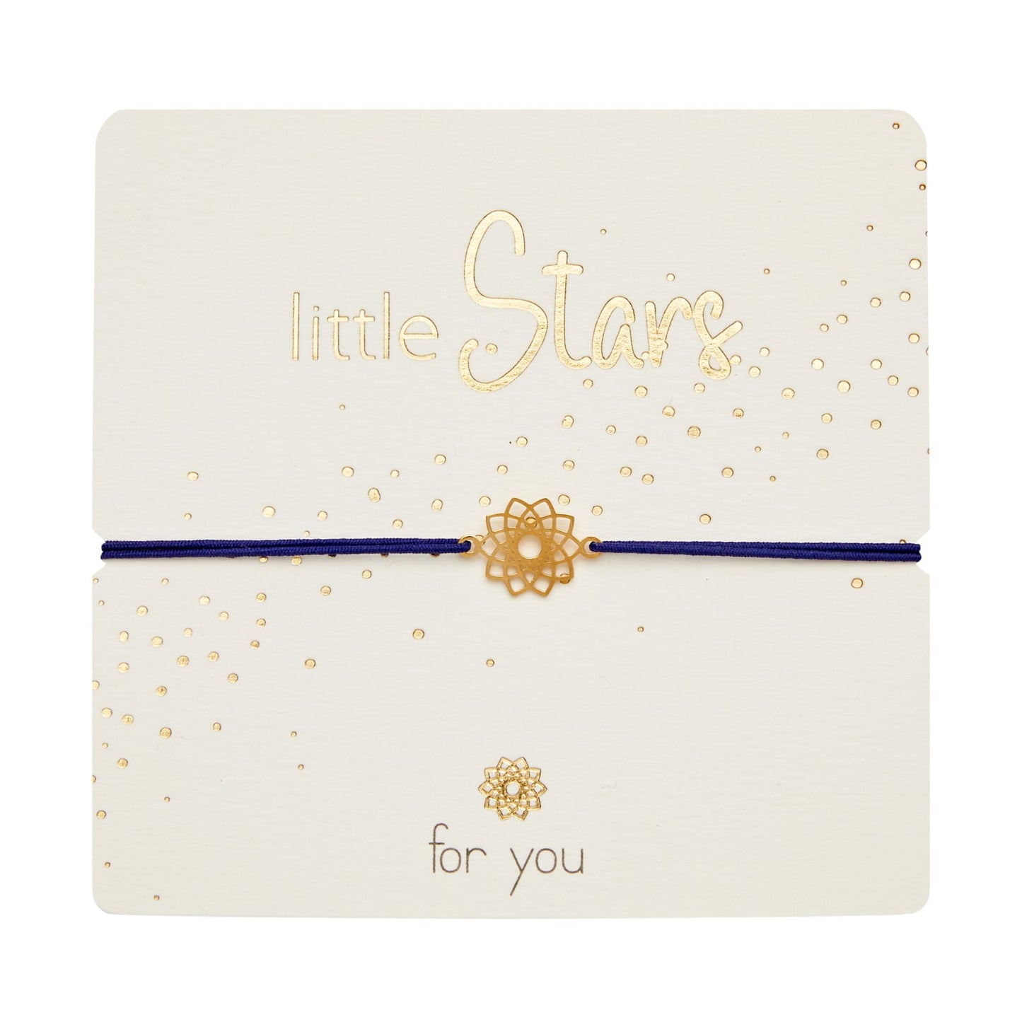 Crystals by HCA Bracelet Little Stars Gold Plated Flower