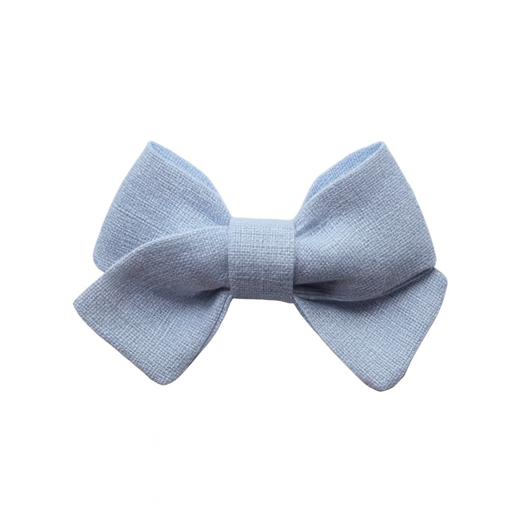 Small light blue bow HANDMADE