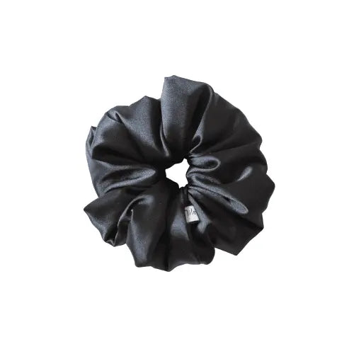 Scrunchie Satin black HANDMADE