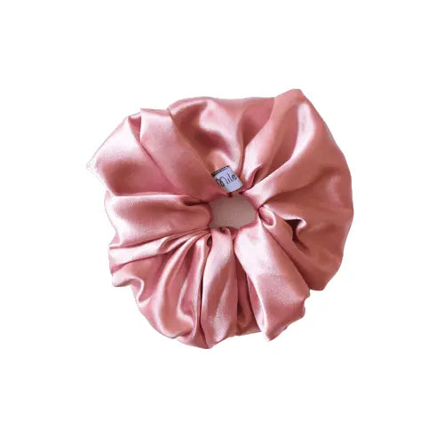 Scrunchie satin pink HANDMADE