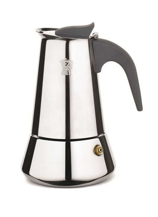 Pezzetti espresso maker - coffee maker - 10 cups - stainless steel - induction - gas - electric - percolator