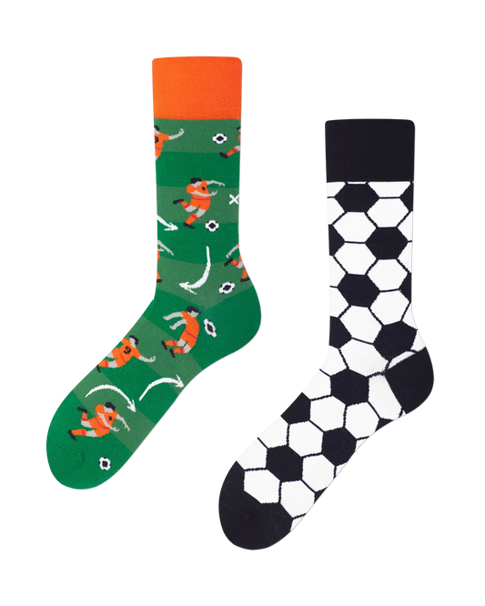 Many Mornings - Socks - Footbal Fan Orange - 43-46