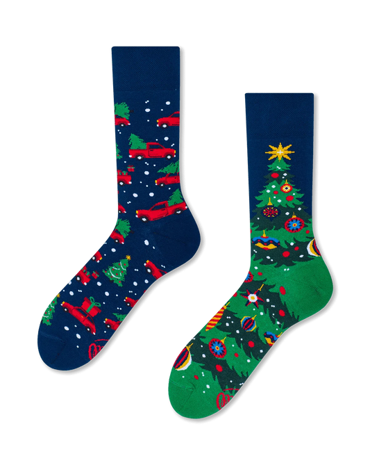 Many Mornings - Socks - Xmas-Tree - 43-46