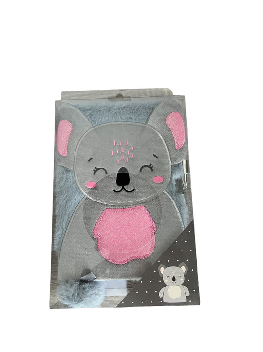 Paso diary – plush – soft – fluffy – 14x21cm – koala bear