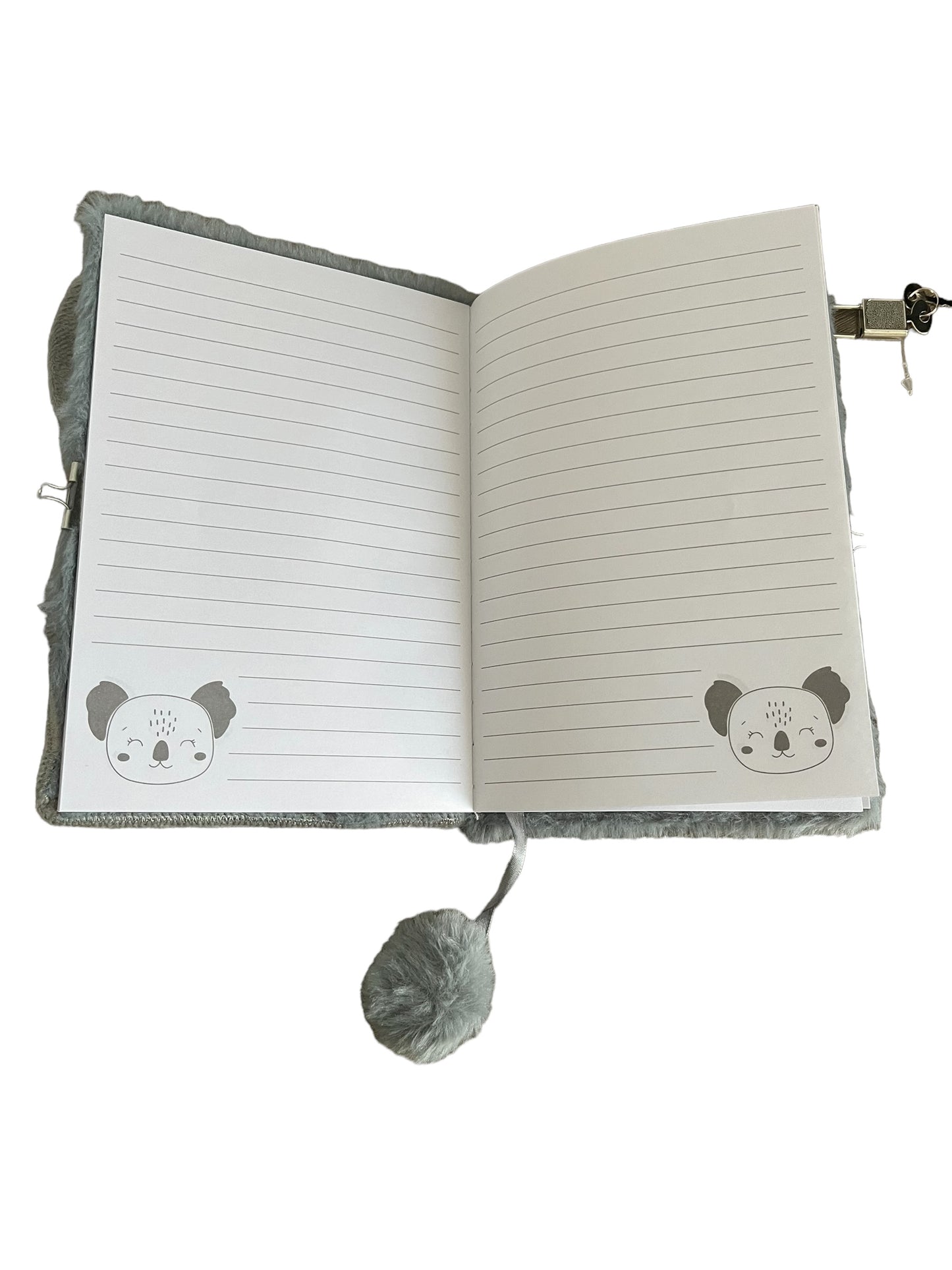 Paso diary – plush – soft – fluffy – 14x21cm – koala bear