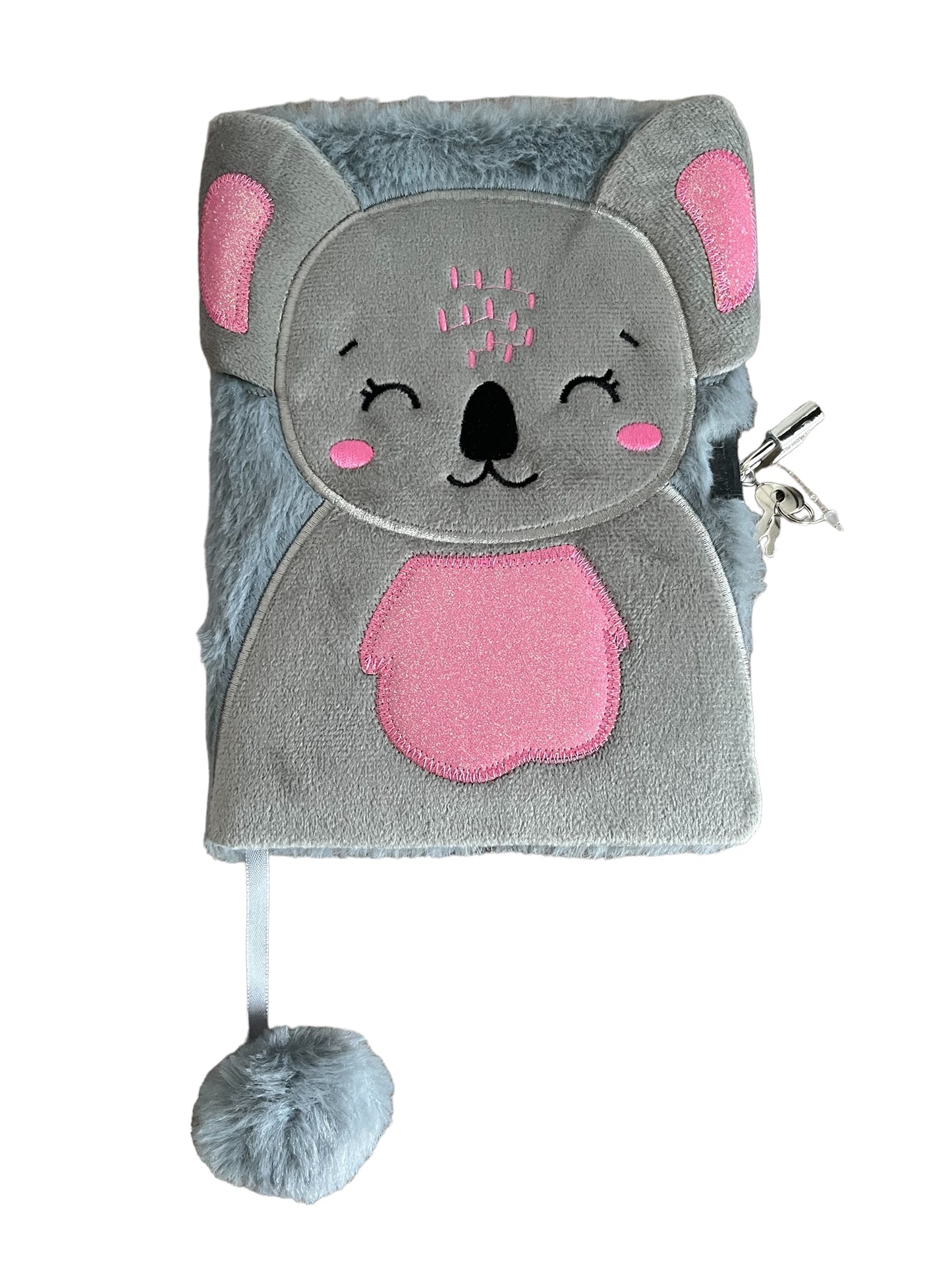 Paso diary – plush – soft – fluffy – 14x21cm – koala bear