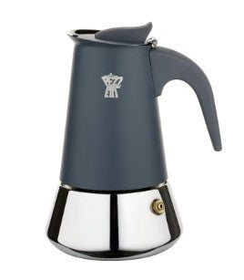 Pezzetti - Italian espresso maker - coffee maker - 6 cups - stainless steel - induction - gas - electric - percolator - moka pot - gray