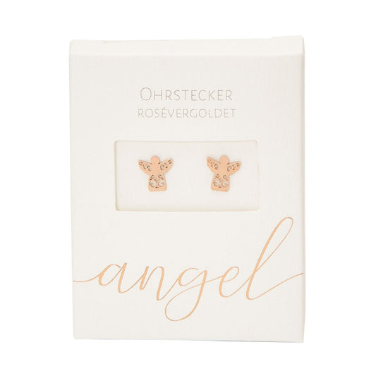 Crystals by HCA Classic Earrings Rose Gold Angel