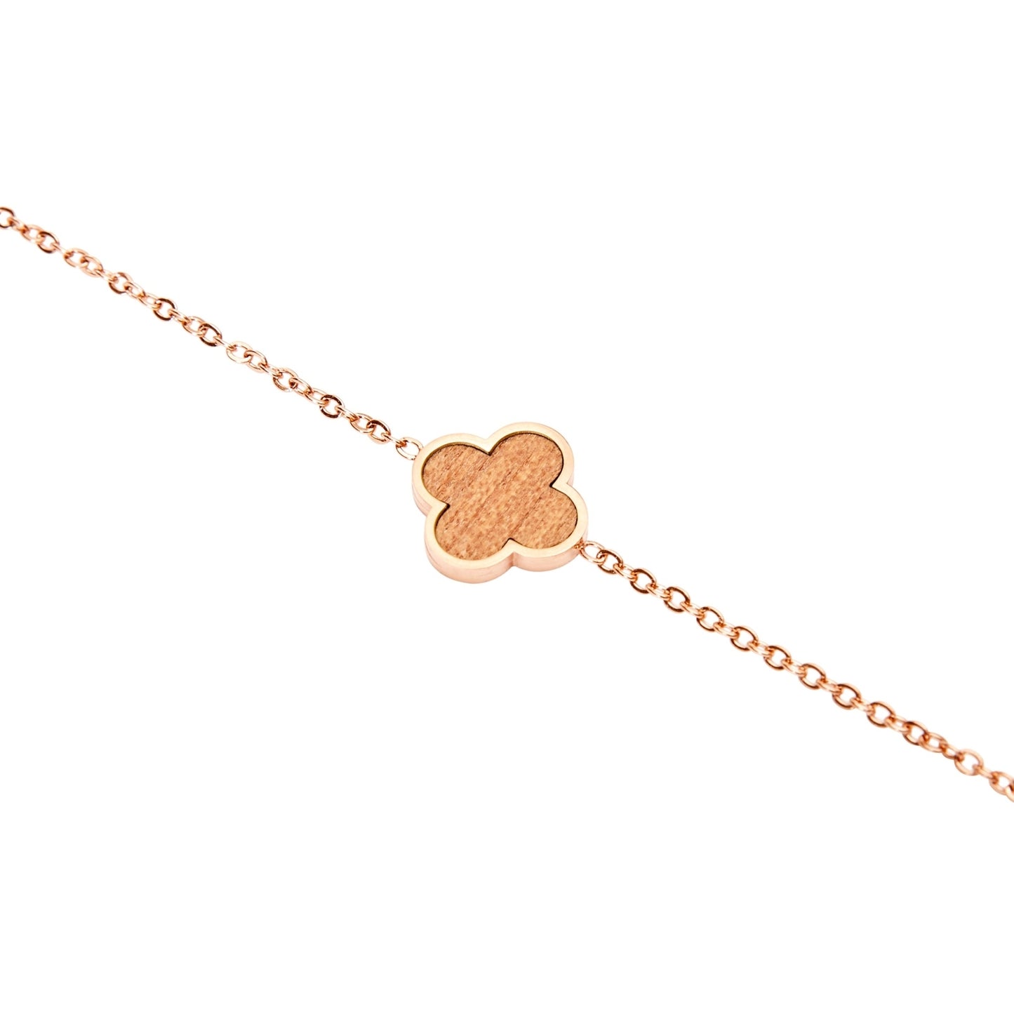 Crystals by HCA Bracelet-Piece of Life-Rose Gold-Clover