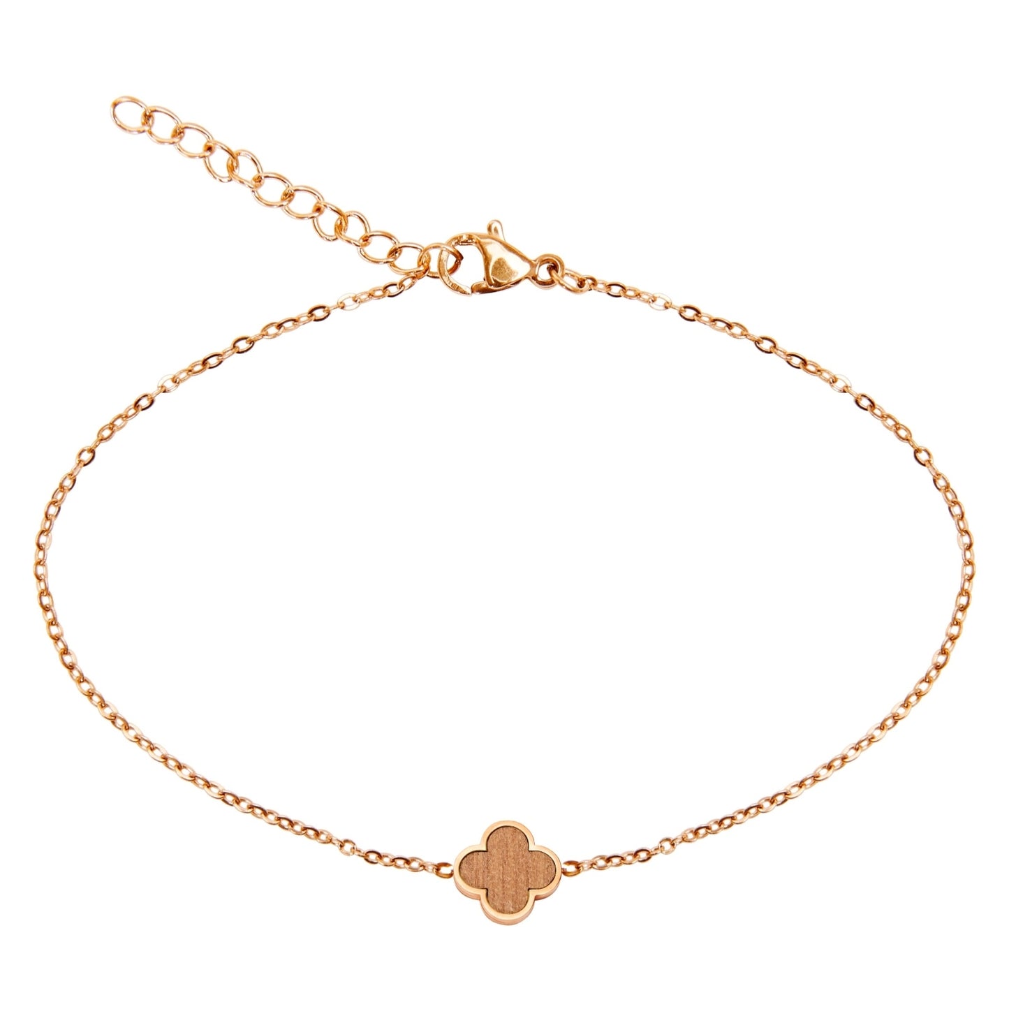 Crystals by HCA Bracelet-Piece of Life-Rose Gold-Clover
