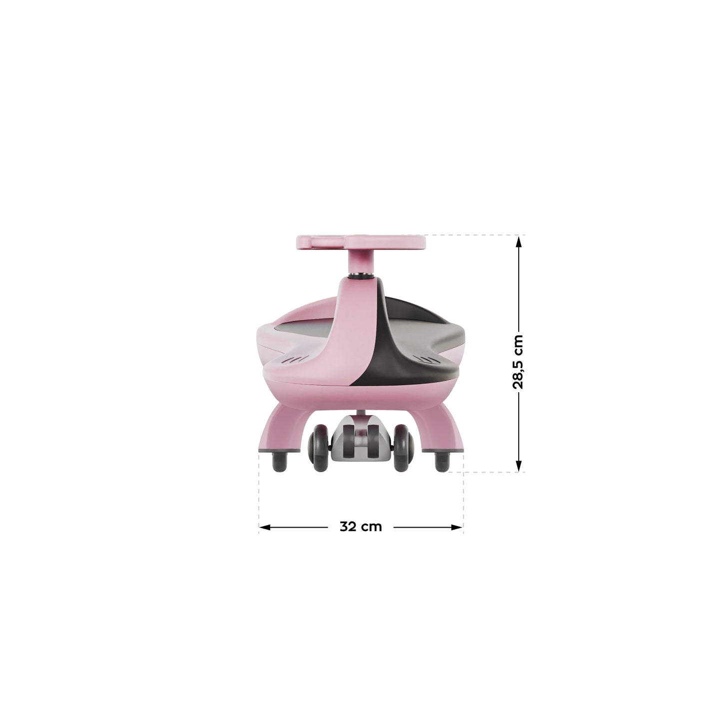 Tulano Focus 45 Gravity Ride-On Car - Up to 100 kg - Pink