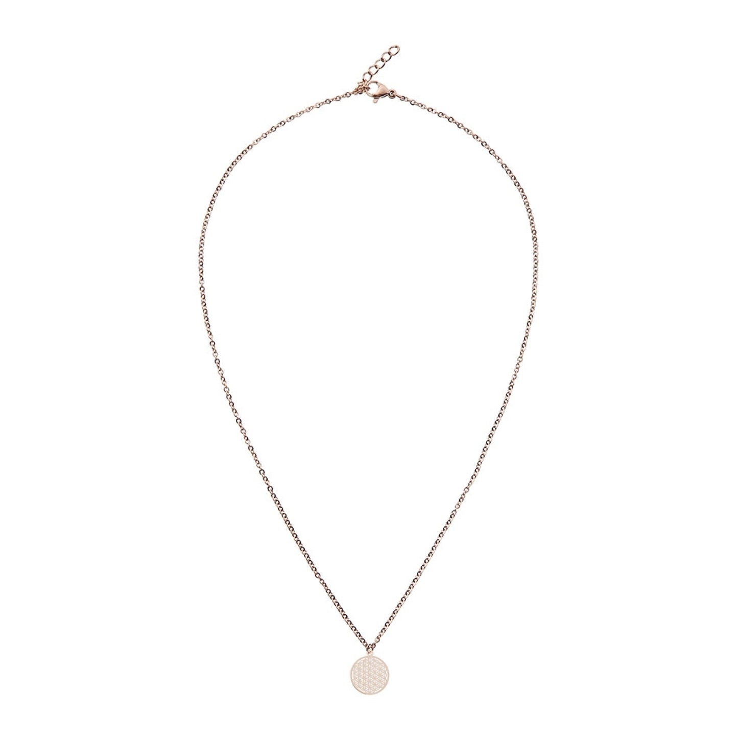 Crystals by HCA Classic Necklace Rose Gold Flower of Life