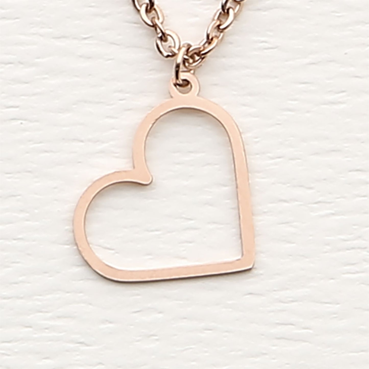 Crystals by HCA Classic Necklace Rose Gold Heart