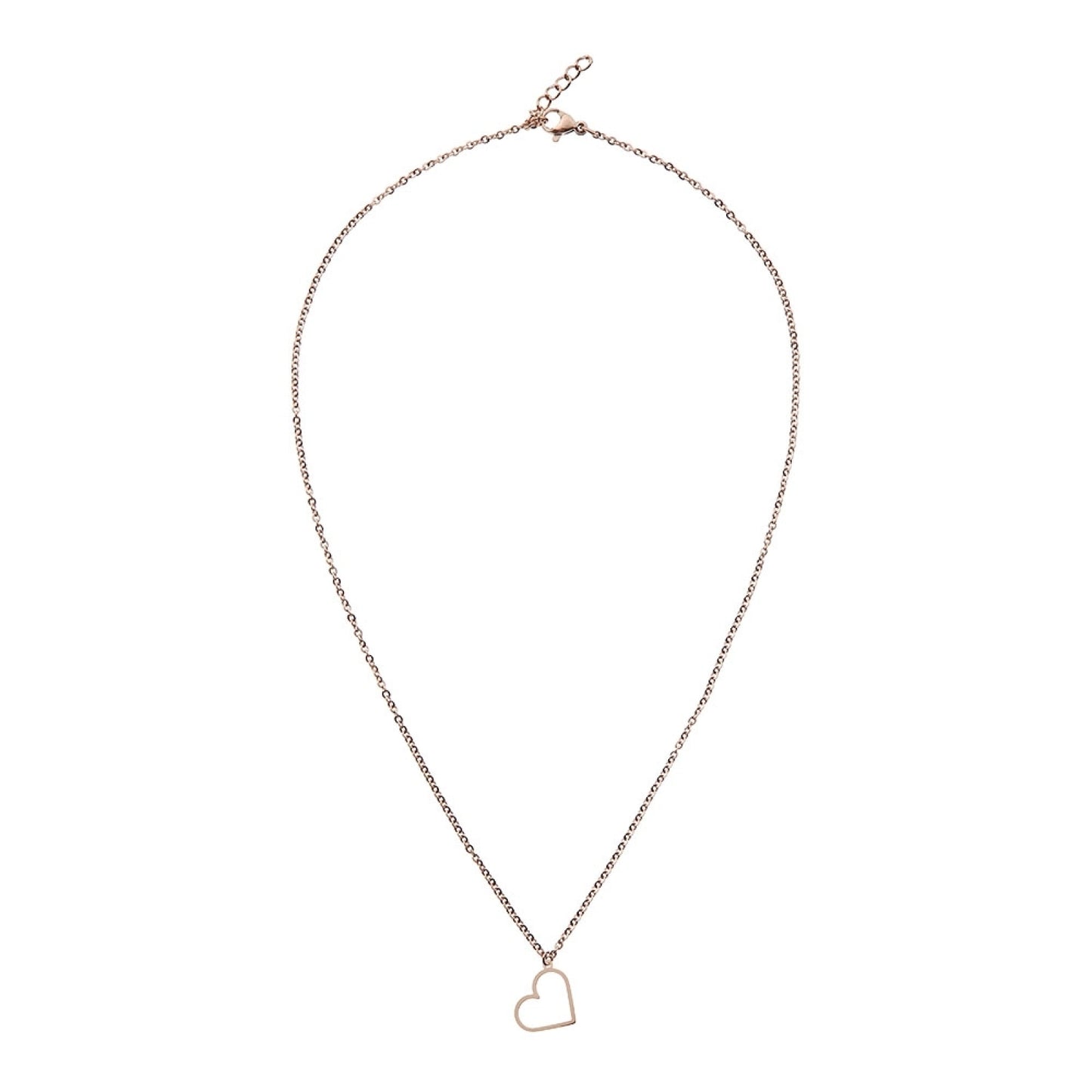 Crystals by HCA Classic Necklace Rose Gold Heart