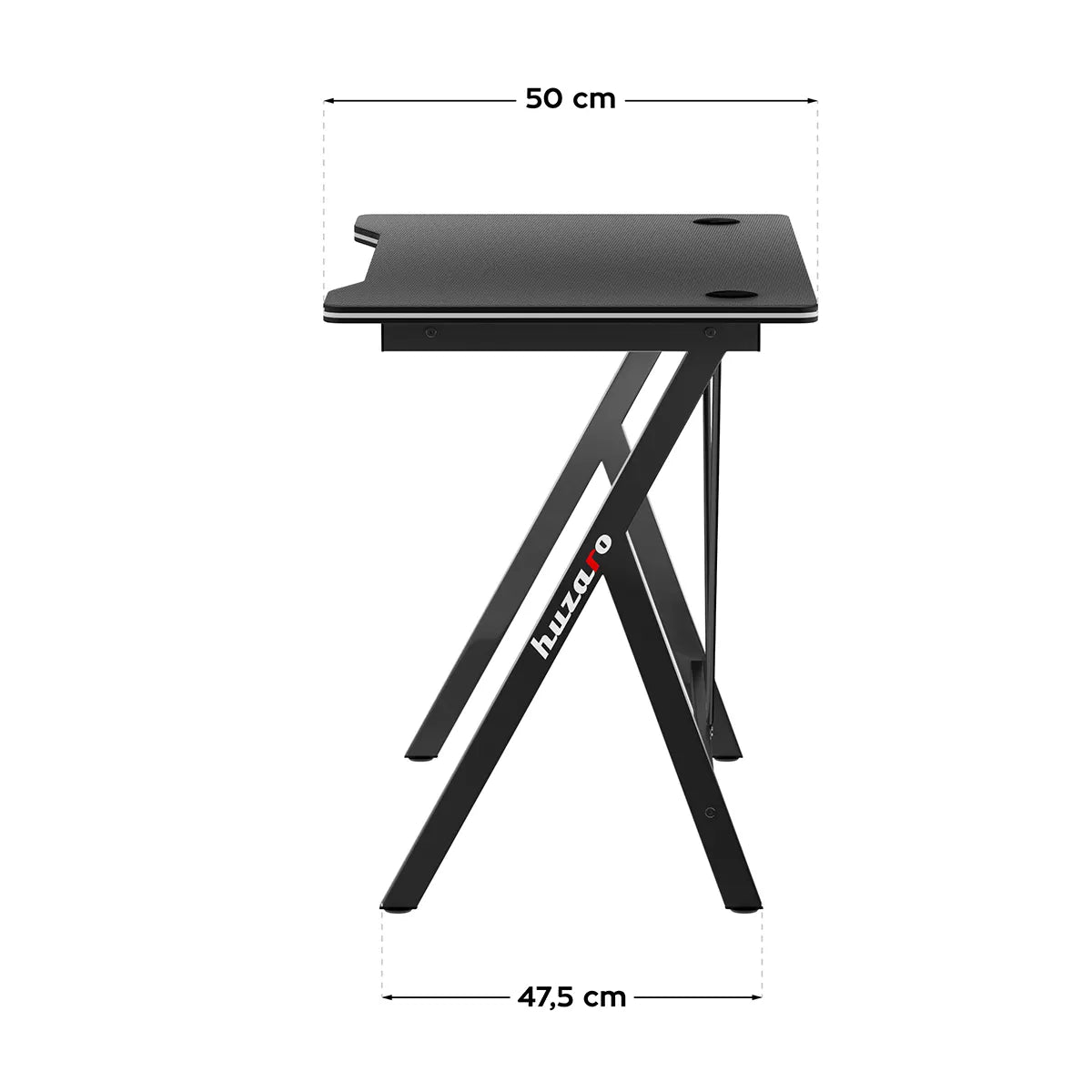 Huzaro Hero 1.4 Gaming Desk 100x50 cm Black