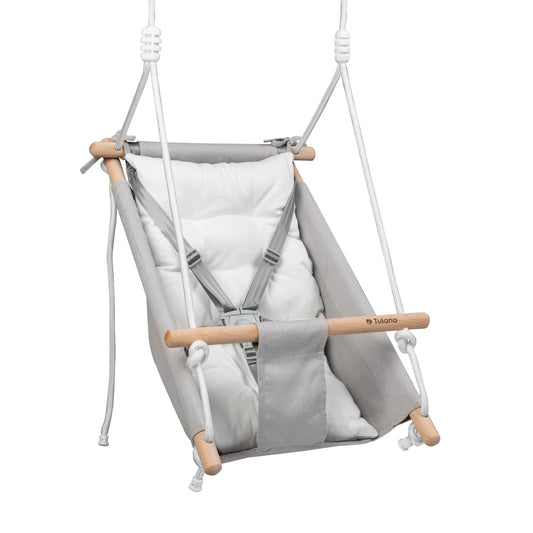 Tulano - Hop 40 - children's swing - cradle - rocking chair - gray - white