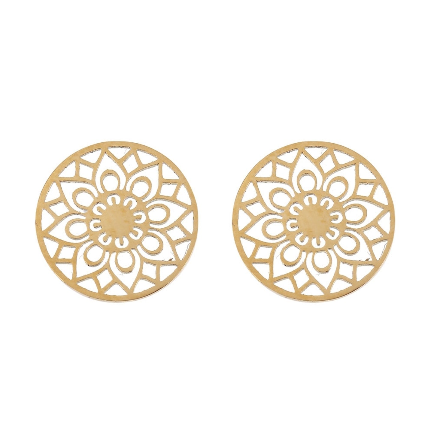 Crystals by HCA-Classic-Earrings-Gilded-Mandala of Luck
