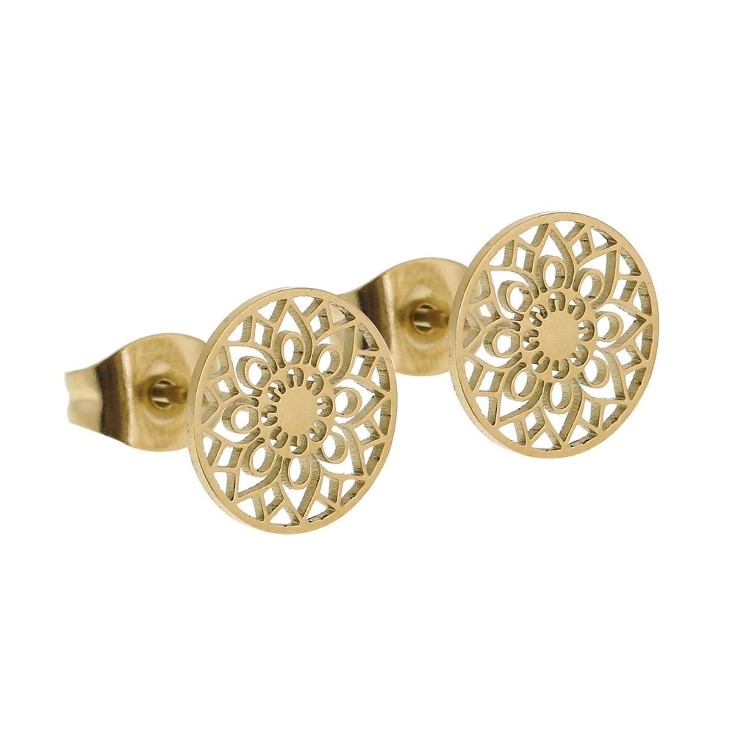 Crystals by HCA-Classic-Earrings-Gilded-Mandala of Luck